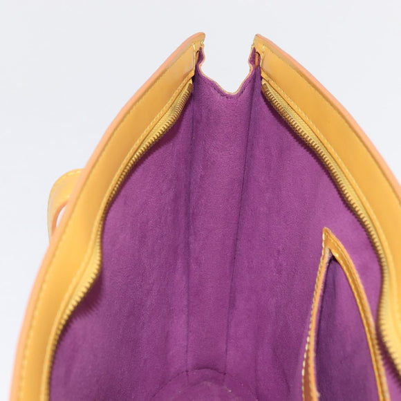 LOUIS VUITTON Epi Saint Jacques Hand Bag Yellow M52279 LV Auth 163604