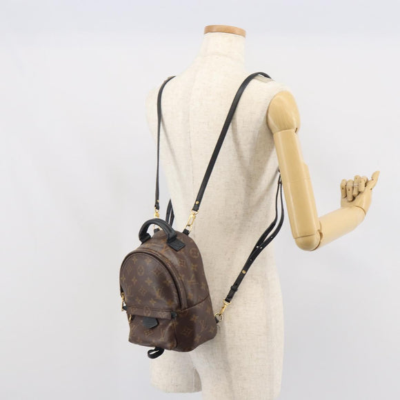 LOUIS VUITTON Monogram Palm Springs MINI Backpack M44873 LV Auth 163606