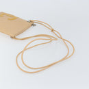CHANEL Cambon Line Matelasse Shoulder Bag Leather Beige Silver CC Auth 163611A-7