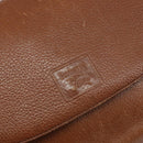 Burberrys Shoulder Bag Leather Brown Gold Auth 163613-14