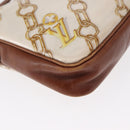 LOUIS VUITTON Monogram Charm Pochette Accessoires Beutel Weiß M95161 Auth 163623-9