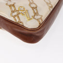 LOUIS VUITTON Monogram Charm Pochette Accessoires Beutel Weiß M95161 Auth 163623-15