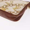 LOUIS VUITTON Monogram Charm Pochette Accessoires Beutel Weiß M95161 Auth 163623-16