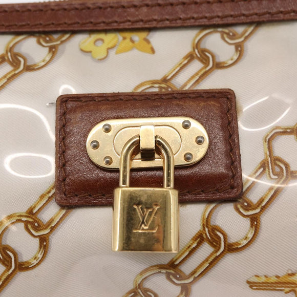 LOUIS VUITTON Monogram Charm Pochette Accessoires Beutel Weiß M95161 Auth 163623