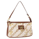LOUIS VUITTON Monogram Charm Pochette Accessoires Beutel Weiß M95161 Auth 163623-1