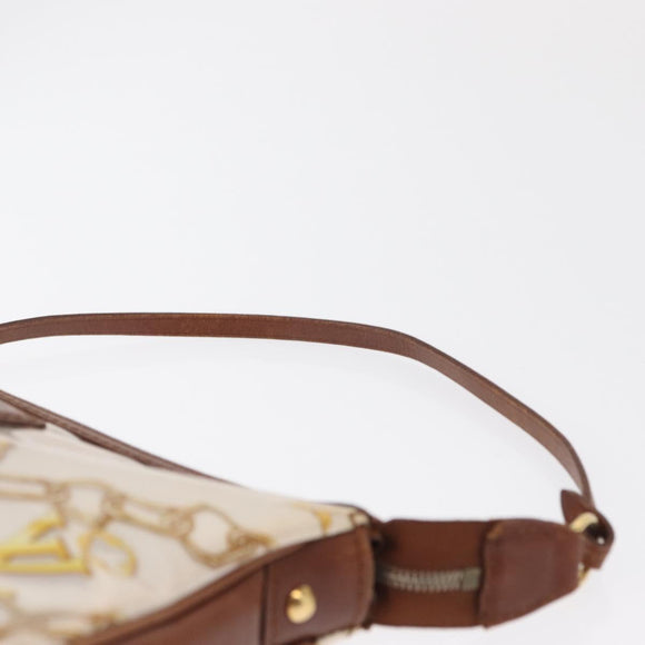 LOUIS VUITTON Monogram Charm Pochette Accessoires Beutel Weiß M95161 Auth 163623