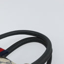 GUCCI GG Supreme Sherry Line Boston Bag PVC Navy Gold Red 111 02 006 Auth 163624-14