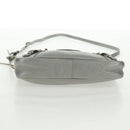BALENCIAGA The Hip Shoulder Bag Leather Silver 242803 Auth 163625V-6