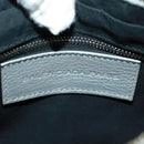 BALENCIAGA The Hip Shoulder Bag Leather Silver 242803 Auth 163625V-21
