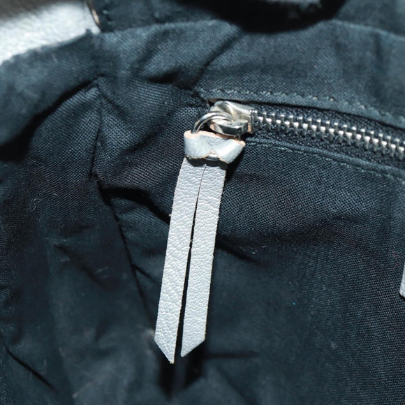 BALENCIAGA The Hip Shoulder Bag Leather Silver 242803 Auth 163625V