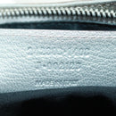 BALENCIAGA The Hip Shoulder Bag Leather Silver 242803 Auth 163625V-11