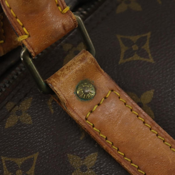 LOUIS VUITTON Monogram Keepall 60 Boston Bag M41422 LV Auth 163627