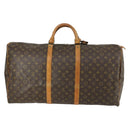LOUIS VUITTON Monogram Keepall 60 Boston Bag M41422 LV Auth 163627-2