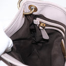 Miu Miu Matelasse Shoulder Bag Leather Pink Gold Auth 163628-24