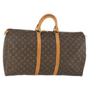 LOUIS VUITTON Monogram Keepall 55 Boston Bag M41424 LV Auth 163632-1