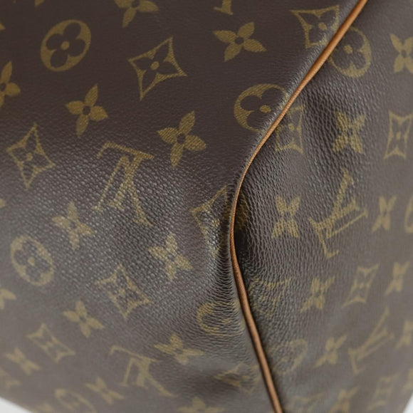LOUIS VUITTON Monogram Keepall 55 Boston Bag M41424 LV Auth 163632