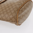 CELINE Macadam Canvas Hand Bag PVC Beige Gold Auth 163635-10