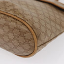 CELINE Macadam Canvas Hand Bag PVC Beige Gold Auth 163635-11