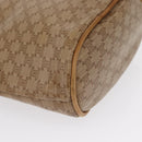 CELINE Macadam Canvas Hand Bag PVC Beige Gold Auth 163635-12