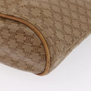CELINE Macadam Canvas Hand Bag PVC Beige Gold Auth 163635-13