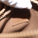 CELINE Macadam Canvas Hand Bag PVC Beige Gold Auth 163635-16