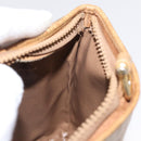 CELINE Macadam Canvas Hand Bag PVC Beige Gold Auth 163635-19