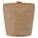 CELINE Macadam Canvas Hand Bag PVC Beige Gold Auth 163635-3