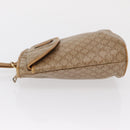 CELINE Macadam Canvas Hand Bag PVC Beige Gold Auth 163635-5