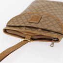 CELINE Macadam Canvas Hand Bag PVC Beige Gold Auth 163635-6