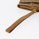 CELINE Macadam Canvas Hand Bag PVC Beige Gold Auth 163635-7