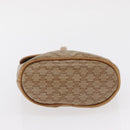 CELINE Macadam Canvas Hand Bag PVC Beige Gold Auth 163635-9