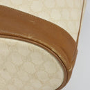 GUCCI GG Supreme Shoulder Bag PVC White Gold 41 02 085 Auth 163636-9