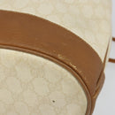 GUCCI GG Supreme Shoulder Bag PVC White Gold 41 02 085 Auth 163636-16