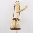 GUCCI GG Supreme Shoulder Bag PVC White Gold 41 02 085 Auth 163636-22
