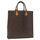 LOUIS VUITTON Monogram Sac Plat Hand Bag M51140 LV Auth 163638-1