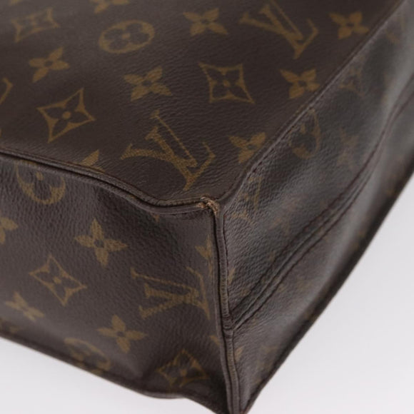 LOUIS VUITTON Monogram Sac Plat Hand Bag M51140 LV Auth 163638