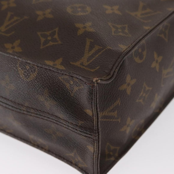 LOUIS VUITTON Monogram Sac Plat Hand Bag M51140 LV Auth 163638