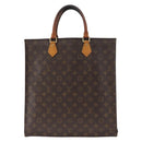 LOUIS VUITTON Monogram Sac Plat Hand Bag M51140 LV Auth 163638-13