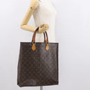 LOUIS VUITTON Monogram Sac Plat Hand Bag M51140 LV Auth 163638-23