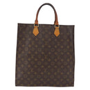 LOUIS VUITTON Monogram Sac Plat Hand Bag M51140 LV Auth 163638-2