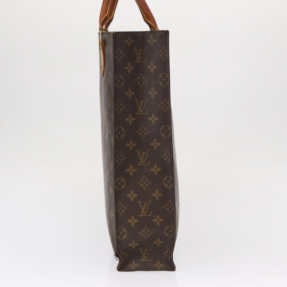LOUIS VUITTON Monogram Sac Plat Hand Bag M51140 LV Auth 163638