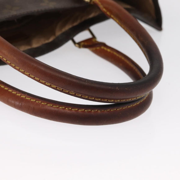 LOUIS VUITTON Monogram Sac Plat Hand Bag M51140 LV Auth 163638