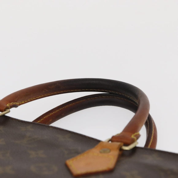 LOUIS VUITTON Monogram Sac Plat Hand Bag M51140 LV Auth 163638