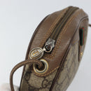 GUCCI GG Supreme Web Sherry Line Shoulder Bag PVC Beige Gold Auth 163639-10
