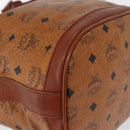 MCM Logogram Vicetos Shoulder Bag PVC Leather Brown Gold Auth 163640-17