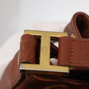 MCM Logogram Vicetos Shoulder Bag PVC Leather Brown Gold Auth 163640-10