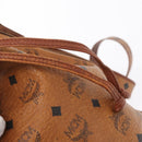 MCM Logogram Vicetos Shoulder Bag PVC Leather Brown Gold Auth 163640-9