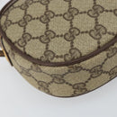 GUCCI GG Supreme Web Sherry Line Bag PVC Beige Gold 007 58 6112 1030 Auth 163653-11
