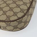GUCCI GG Supreme Web Sherry Line Bag PVC Beige Gold 007 58 6112 1030 Auth 163653-13