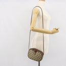 GUCCI GG Supreme Web Sherry Line Bag PVC Beige Gold 007 58 6112 1030 Auth 163653-21
